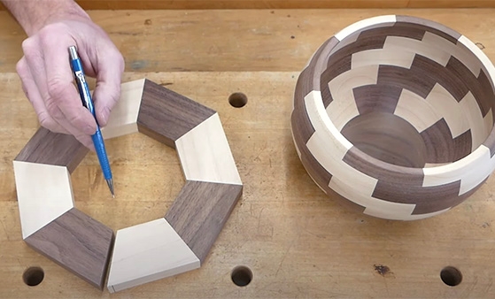 segmented bowl turning blank