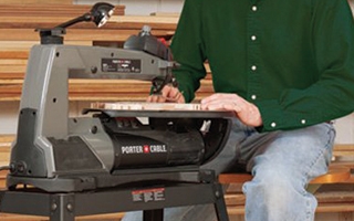 Chris Marshall Uses a Scroll Saw in His Shop