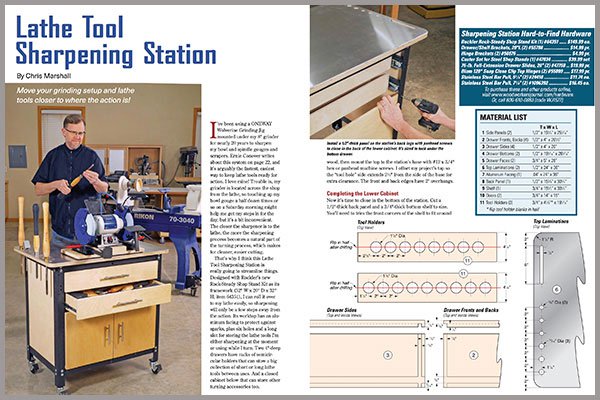 turning wool sharpening work table