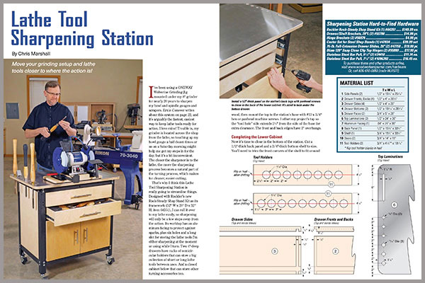 lathe tool sharpening station plan download