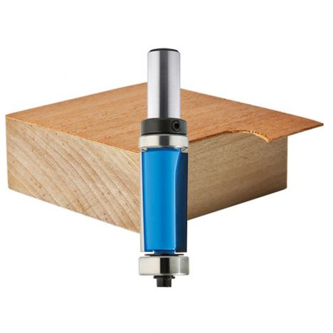 Sheer flush trim router bit for edge cutting