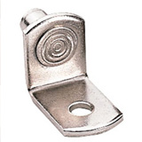 Metal pin for installing adjustable shelving