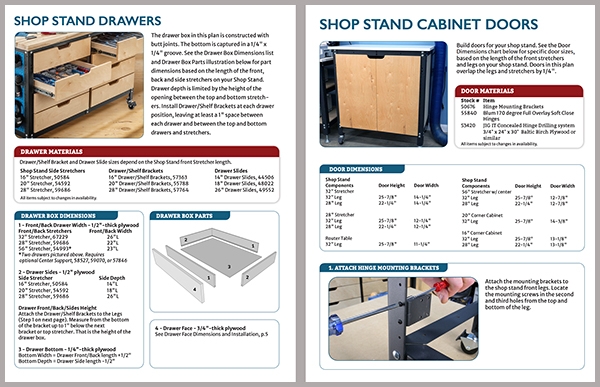 download button for shop stand door and drawer