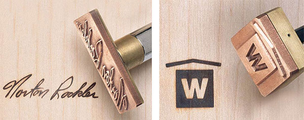 signature and logo branding irons