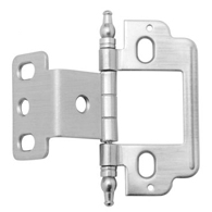 Single wraparound-style no-mortise hinge