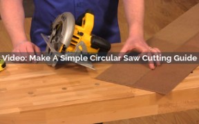 making a simple circular saw cutting guide video screenshot