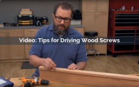 Tips for Driving Wood Screws Video Screenshot