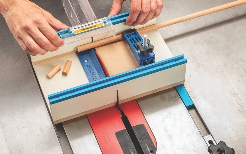 small parts sled table saw jig