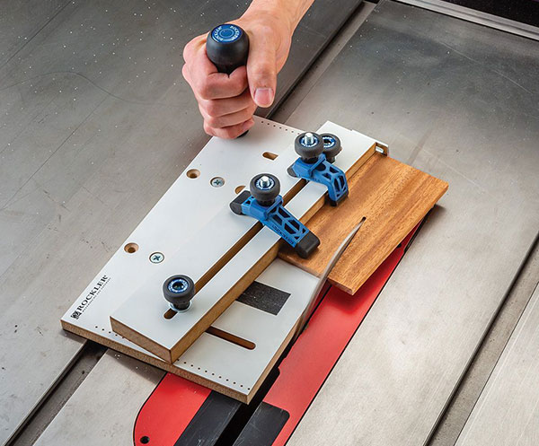 cutting a taper with small parts taper jig