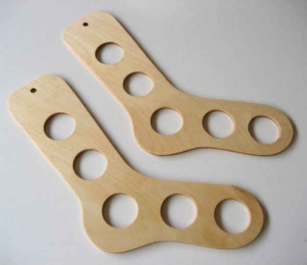 Baltic birch plywood sock blocker forms