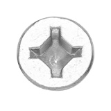 Woodworking screw with a squared cross style recess head