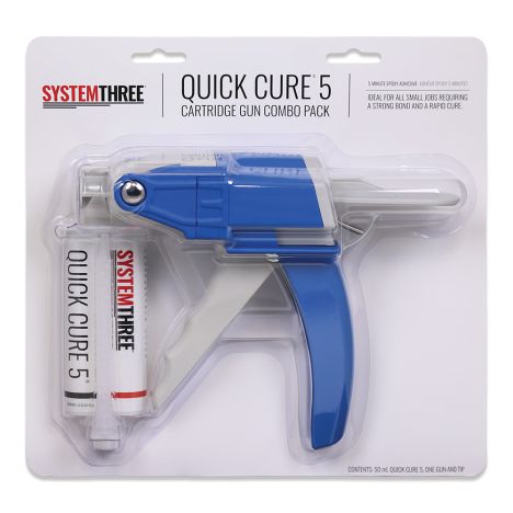 System three quick cure five epoxy and gun