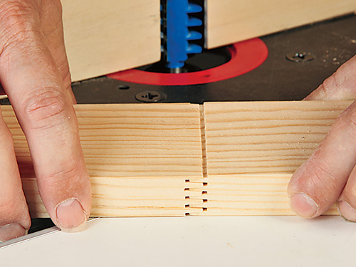 Dry fit test for two sides of finger joint