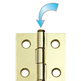 Pointing out the end of a hinge pin