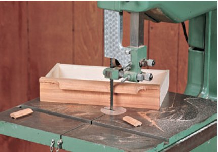 Cutting away Drawer Pull