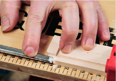 Cutting out clearance miter