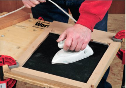 Gluing tambour top
