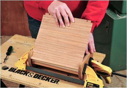 Sliding Tambour sheet in place