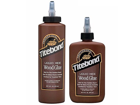 Titebond liquid hide glue bottles