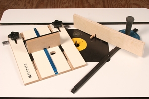Rockler jig for cutting box joints on a router table
