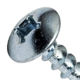 Woodworking screw with a small, low profiled head