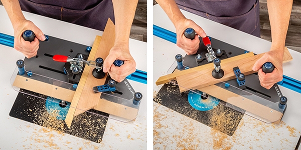 half-lap miter jig and router table making frame parts