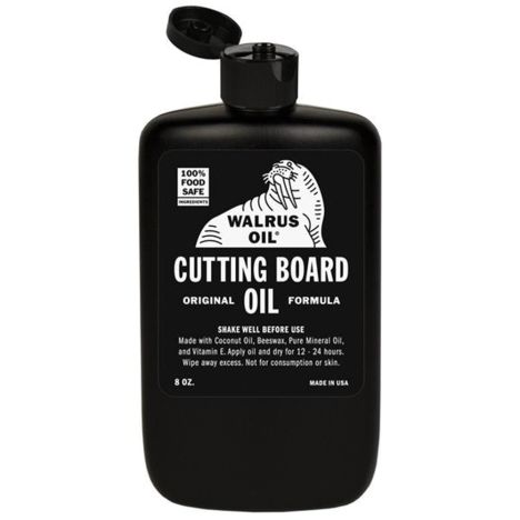Walrus cutting board oil bottle