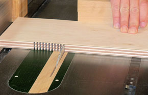 bending kerfed wood