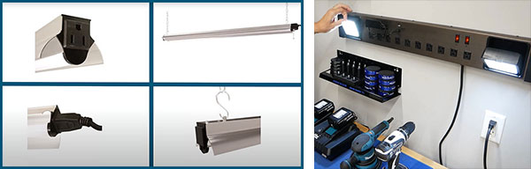 led ceiling lighting and task lighting