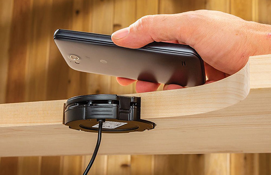 undermount phone charger