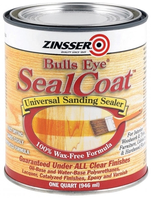 Can of Zinsser seal coat finish which can be used to seal cedar