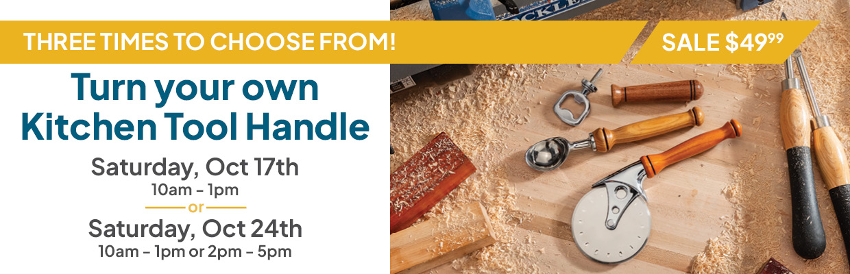 Turn a Kitchen Tool Handle Turn a Kitchen Tool Handle