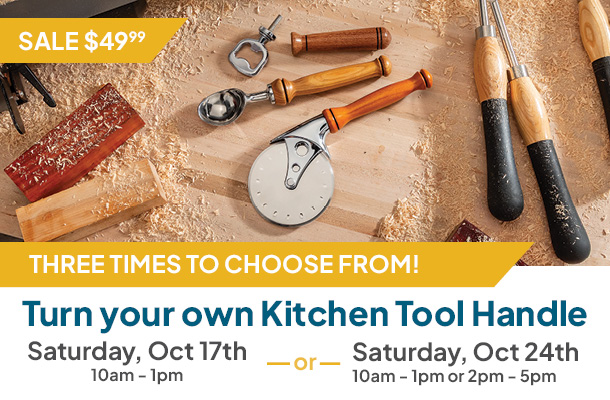 Turn a Kitchen Tool Handle Turn a Kitchen Tool Handle