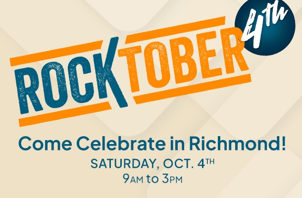 ROCKTOBER! Come celebrate in Richmond! Saturday October 4th 9am to 3pm