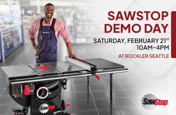 SawStop Demo Saturday, February 21st 10am - 4pm