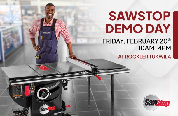 SawStop Demo Friday, February 20th 10am - 4pm