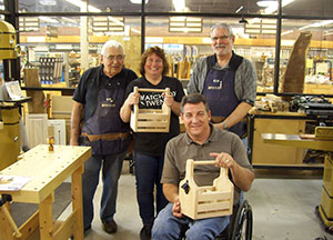 bottle caddy make and take class photo