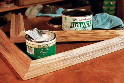 wax finish on picture frames
