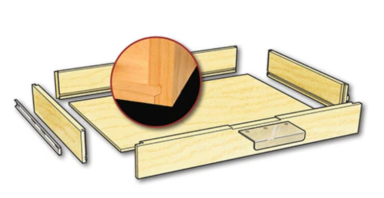components of a cabinet drawer