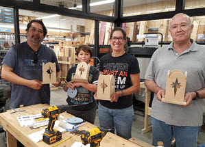 Rockler Make and Take Luminary Class Group Photo
