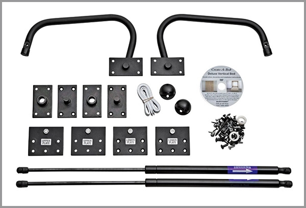 hardware included in the murphy bed project kit