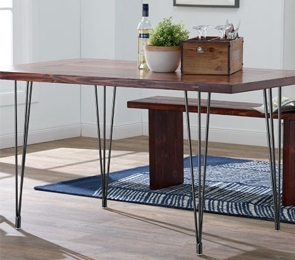 table using hairpin table legs
