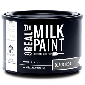 Black real milk paint