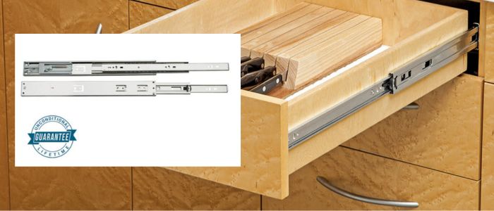centerline drawer slides